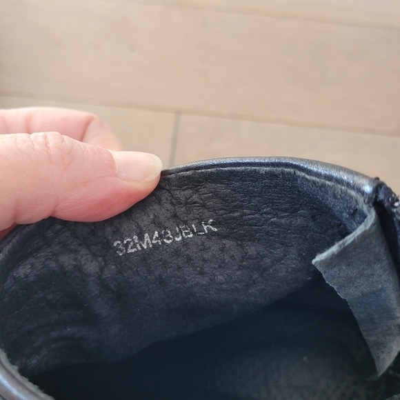 Black Topshop leather boots with red block heels 39 - Picture 10 of 14